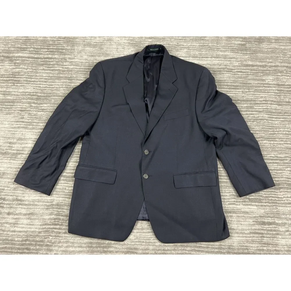 Ralph Lauren Blazer Mens 42S Blue Sport Coat‎ Jacket 2 Button Wool LRL